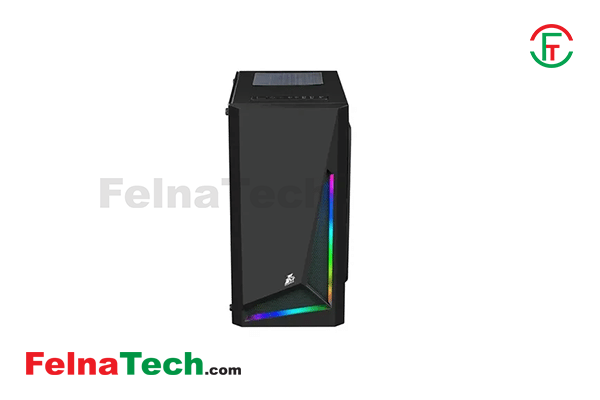 1st Player R2 Mid Tower Black Micro-ATX Gaming Desktop Casing