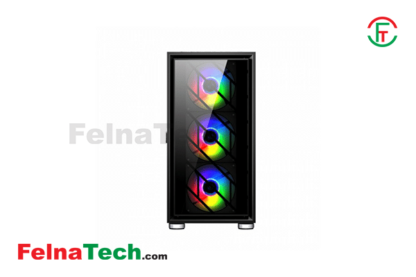 1STPLAYER AR-7G Mesh AR series ATX Gaming Case (With 6 Argb Fan)