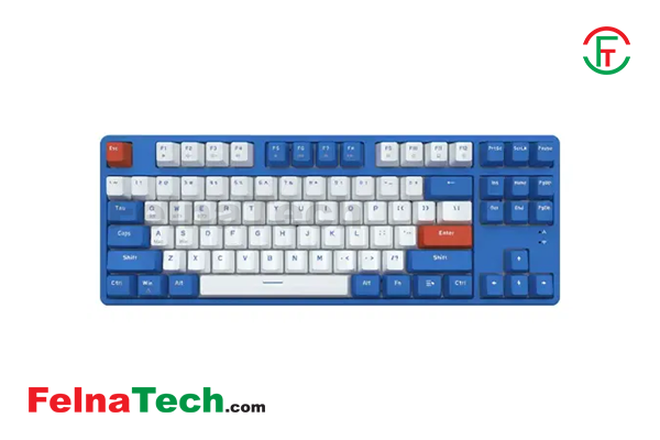 Ajazz AK871 Hot Swappable Blue Switch Wireless Mechanical Keyboard