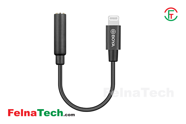 BOYA BY-K3 TRS to Male Lightning Adapter