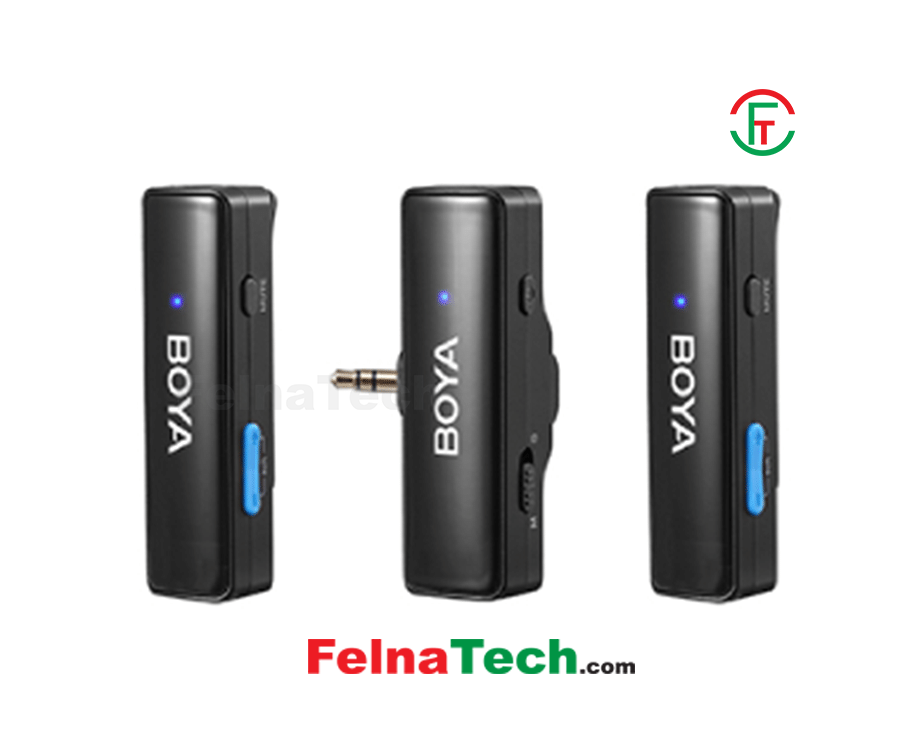 Boya BOYALINK A2 All-In-One Design Wireless Microphone System Without Charging Case