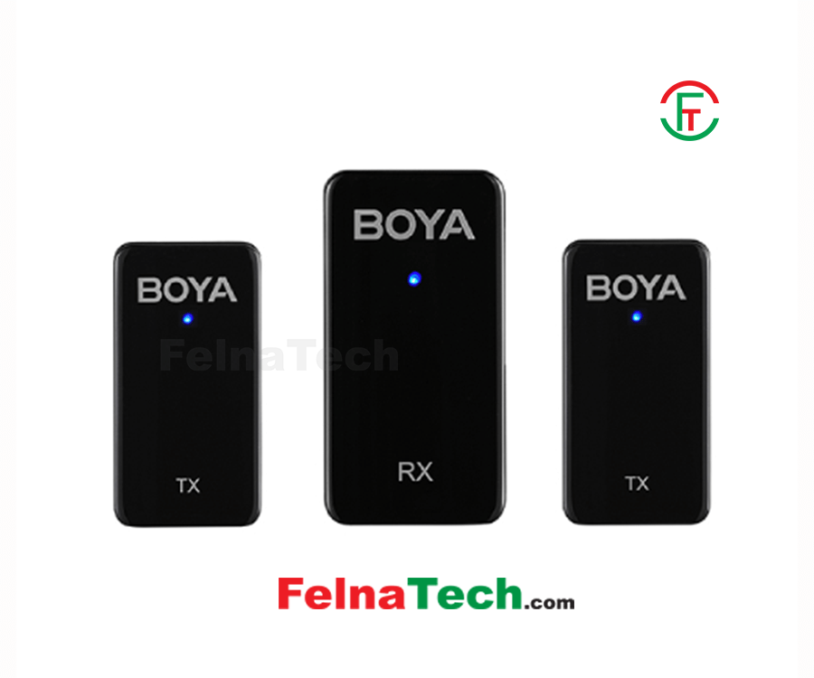 Boya BY-Wmic5-M2 Ultracompact 2.4GHz Dual-Channel Wireless Microphone System
