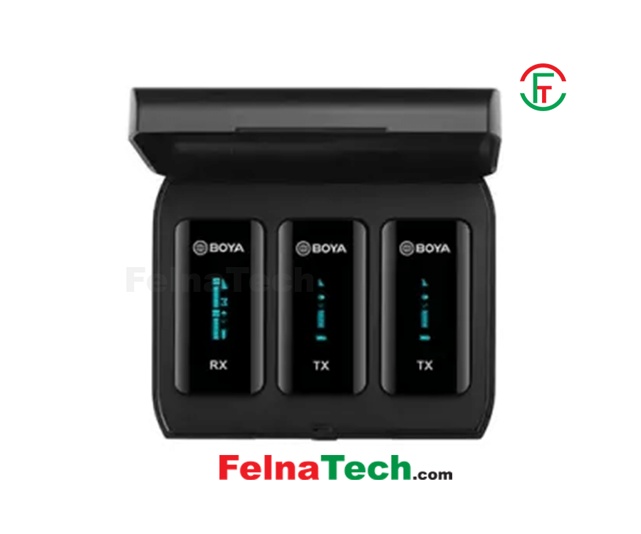 BOYA BY-XM6-K2 2.4GHz Ultra-compact Wireless Microphone System Kit