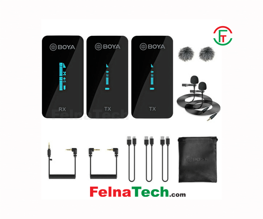 BOYA BY-XM6-S2 2.4GHz Dual-Channel Wireless Microphone System