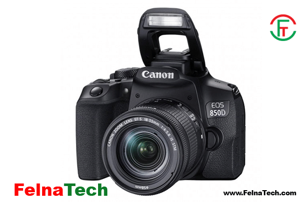 Canon EOS 850D 24.1 MP With 18-55mm IS STM Lens 4K UHD WI-FI Touchscreen DSLR Camera