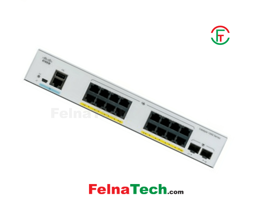 Cisco Catalyst C1000-16P-2G-L 16-Port PoE Ethernet Managed