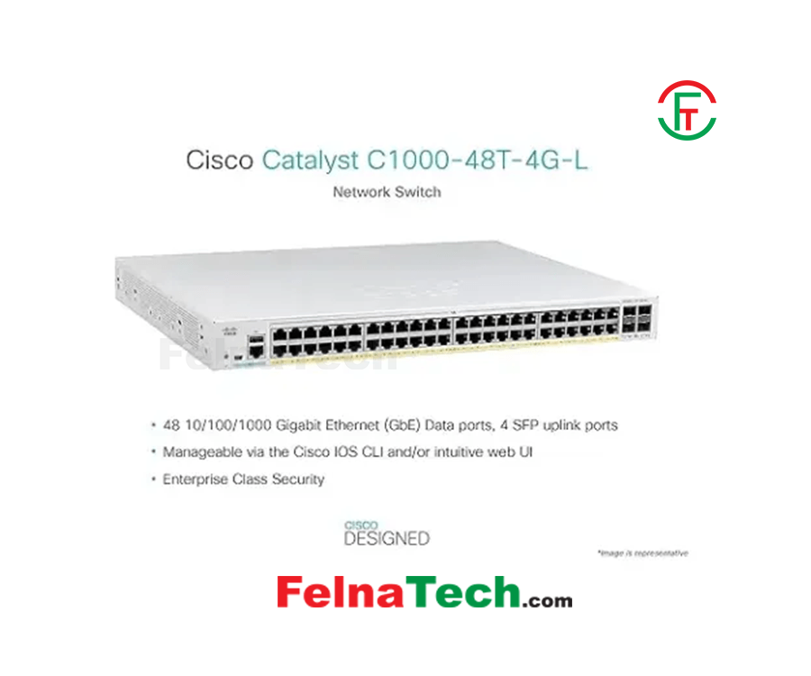 Cisco Catalyst C1000-48T-4G-L 48 Gigabit Ethernet Network Sw