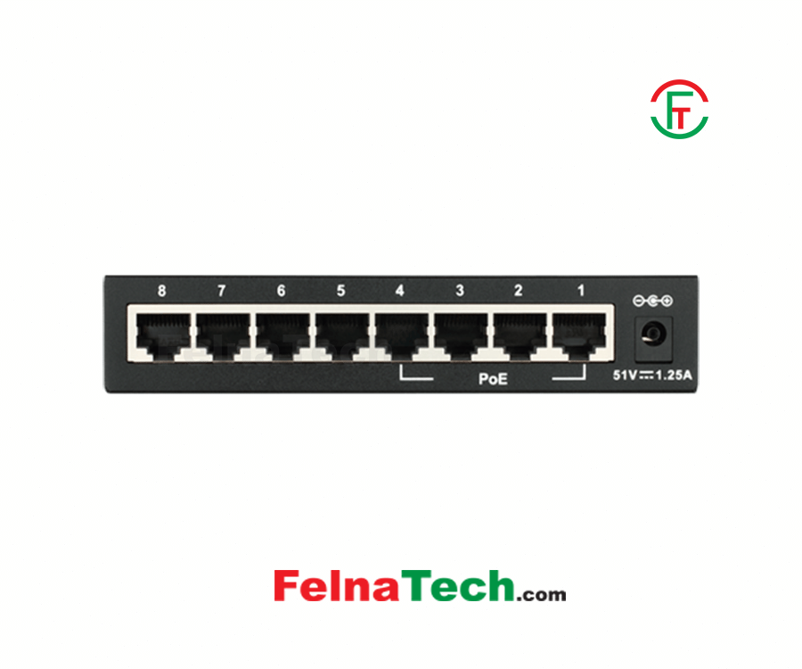 D-Link DES-1008P 8-Port Desktop Switch with 4 PoE Ports