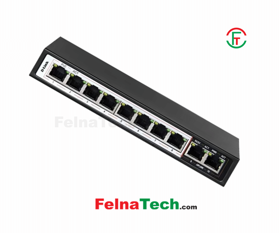 D-link DES-F1010P-E 10 Port Unmanaged PoE Switch