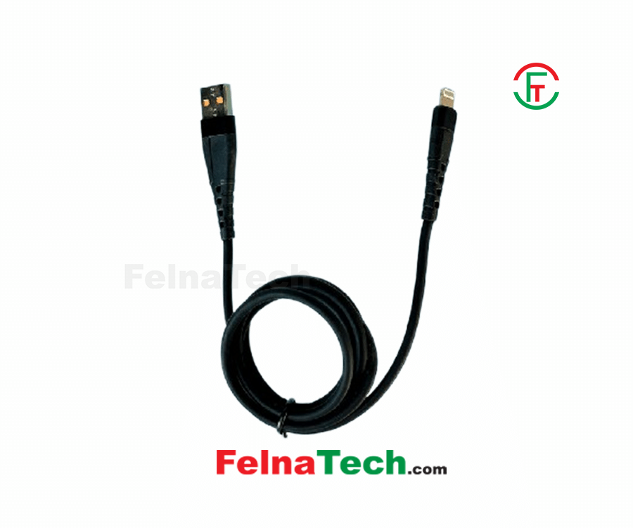 Data Cable Denmen D57L Lightning 2.4A 1m