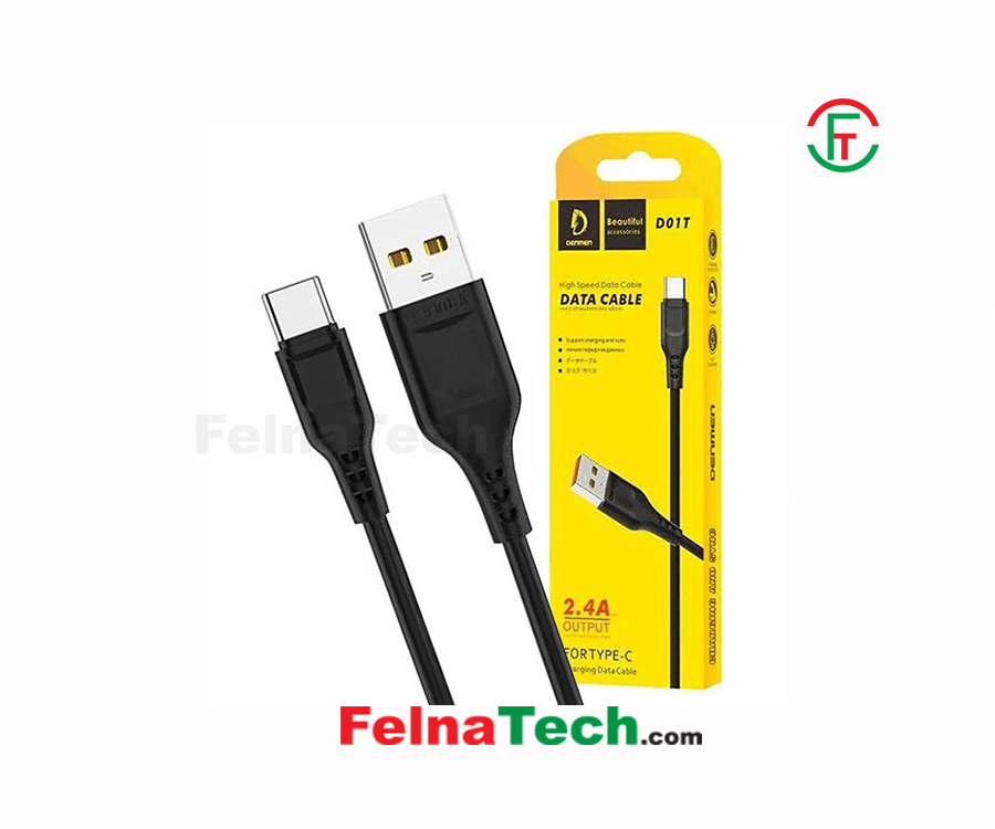 Denmen D01T 2.4A Type C Cable Super Fast Type C Charging Cable