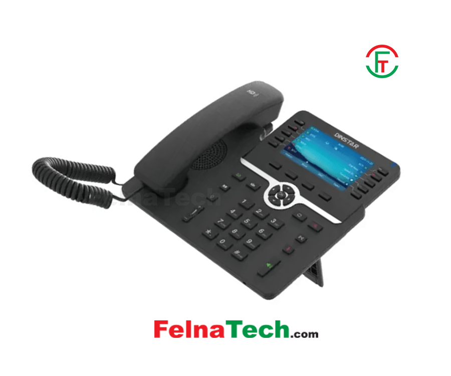 DINSTAR C66GP High-end Business SIP Phone with POE & With Ad