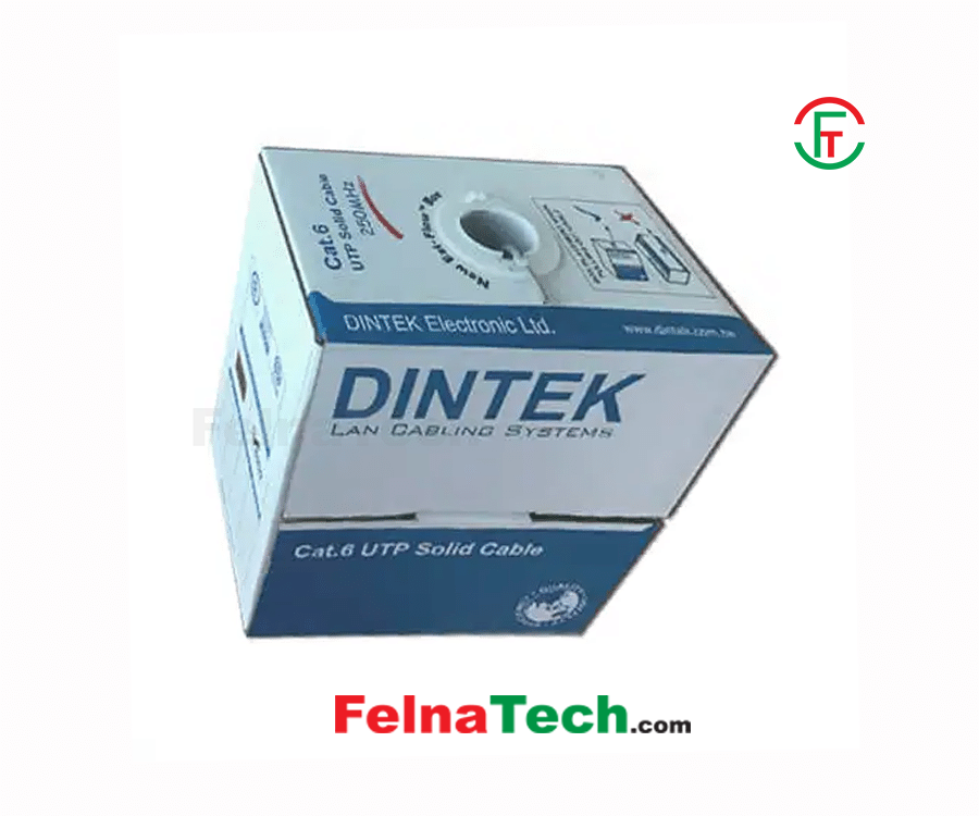 Dintek 1101-04007CH 305 Meter Cat6 23AWG UTP Solid Cable