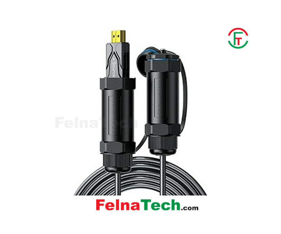 Dtech DT-HF8005KF 8K 5-Meter Optical Fiber Male to Male HDMI Cable with Waterproof