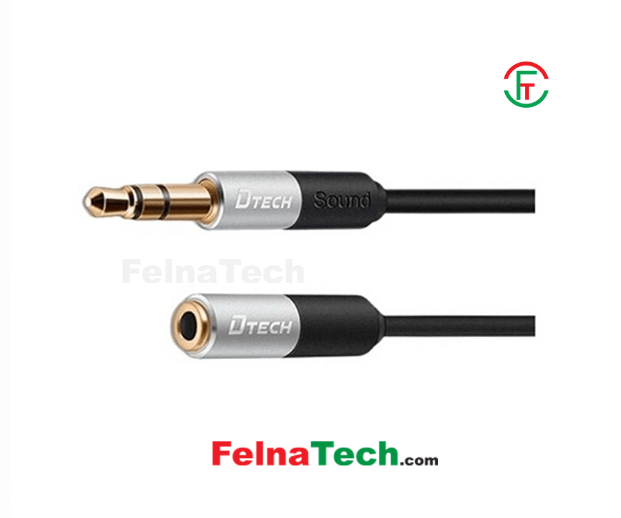 Dtech DT-T0218 2M M to F Stereo Audio Extension Cable