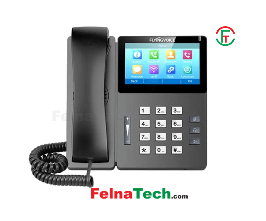 Flyingvoice FIP15G Plus 10 SIP PoE Touch Screen IP Phone