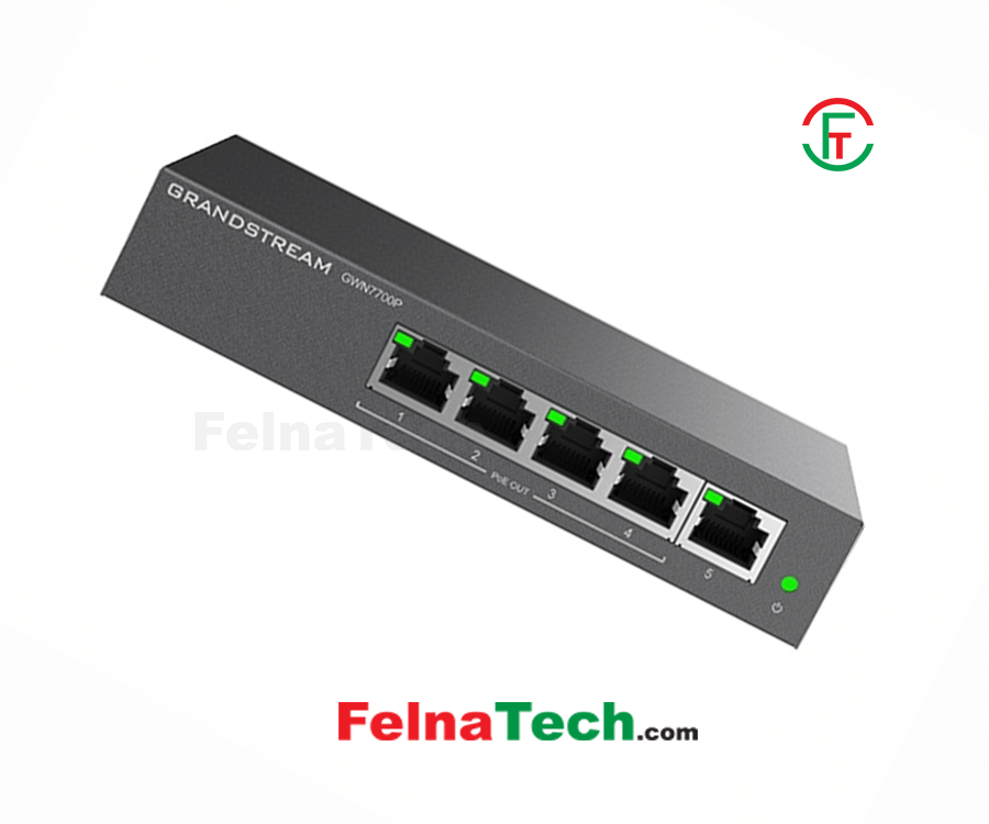 Grandstream GWN7700P 5 Port Gigabit PoE Network Switch