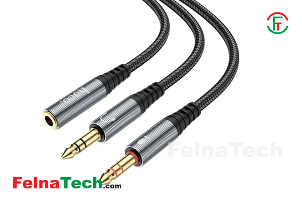 Hoco UPA21 Dual Female to Male 3.5mm Splitter Audio Cable