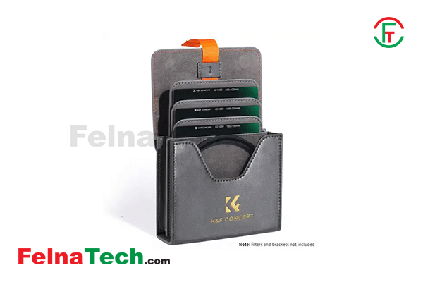 K&F Concept KF13.106 4-Pocket Filter Case for Round or Square ND CPL 100x100mm