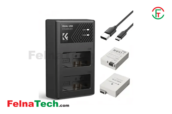 K&F Concept LP-E8 Dual Battery and Dual Slot Charger