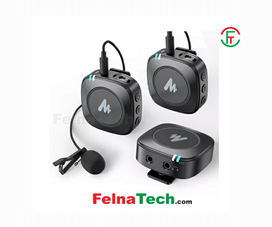 Maono WM820 A2 Real-time Monitoring and Mute 2-Person Wireless Microphone