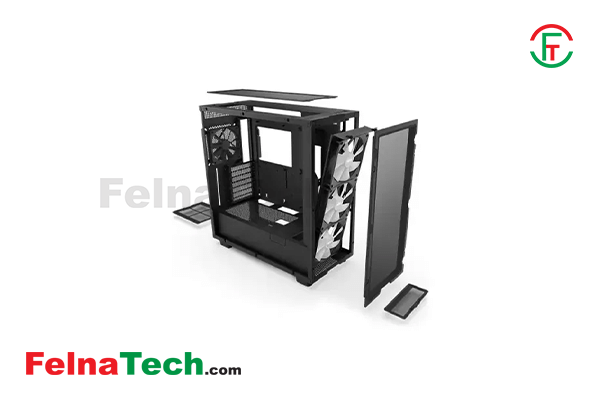 NZXT H7 Flow RGB ATX Mid-Tower Casing - Black