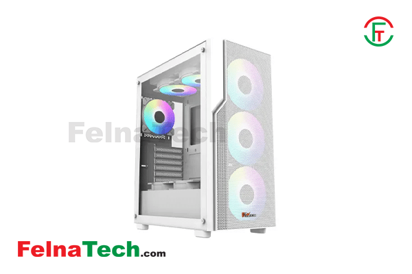 PC Power PG-H450 WH Zero Mesh ATX Gaming Casing