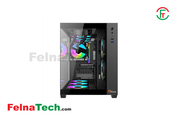 PC Power PG-H600 BK Iceland ATX Mid Tower Gaming Casing