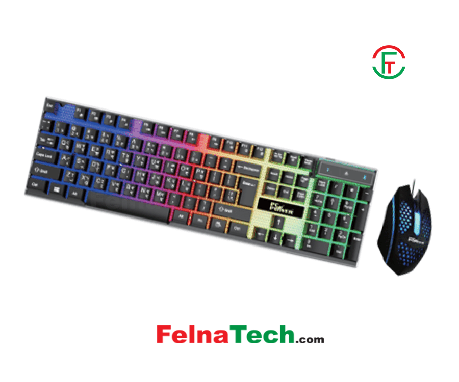 PC POWER PGC801TA01 WIRED GAMING KEYBOARD & MOUSE COMBO