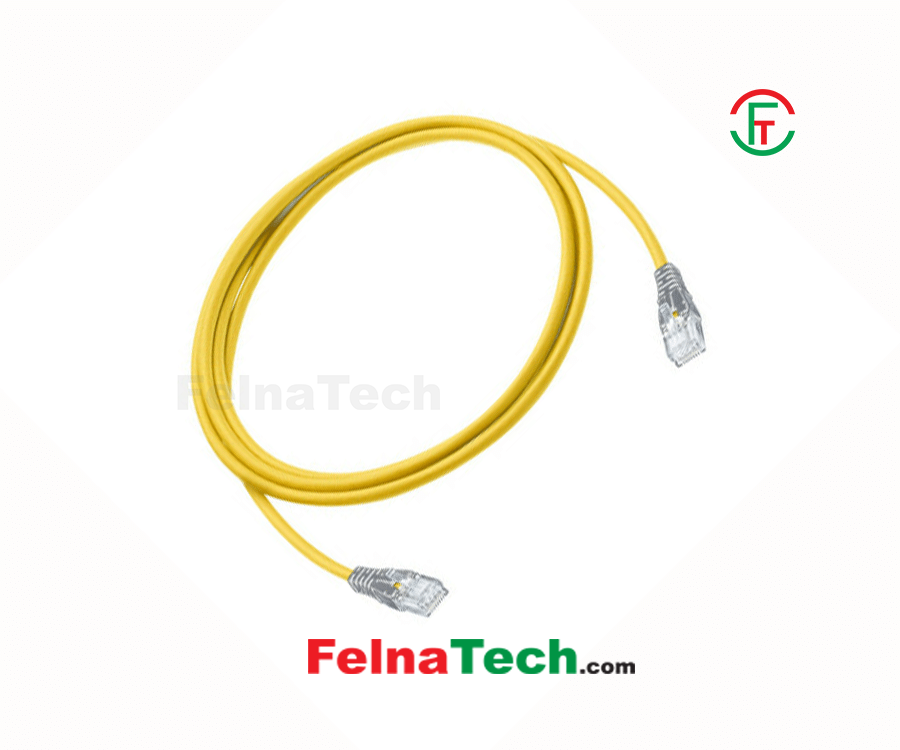 R&M CAT6 U/UTP 4P LSZH 1 Meter Yellow Patch Cord