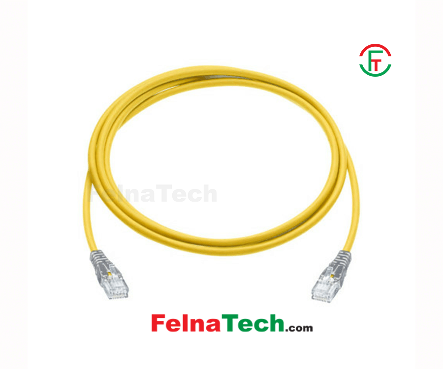 R&M CAT6 U/UTP 4P LSZH 3 Meter Yellow Patch Cord
