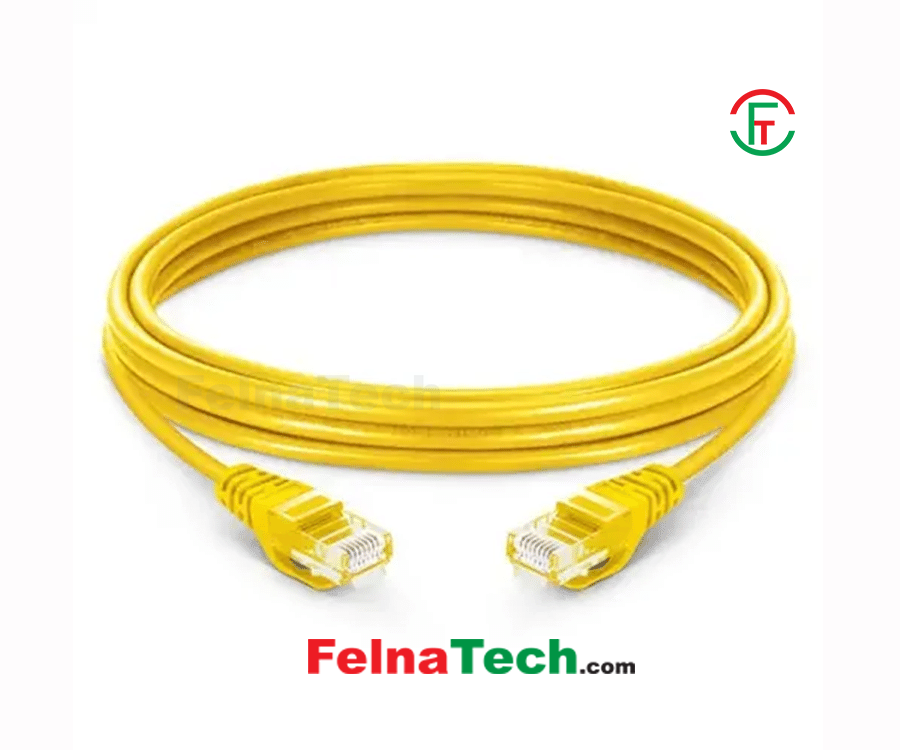 Safenet 34-3021YL 2 Meter Cat6 LSZH UTP Patch Cord Yellow