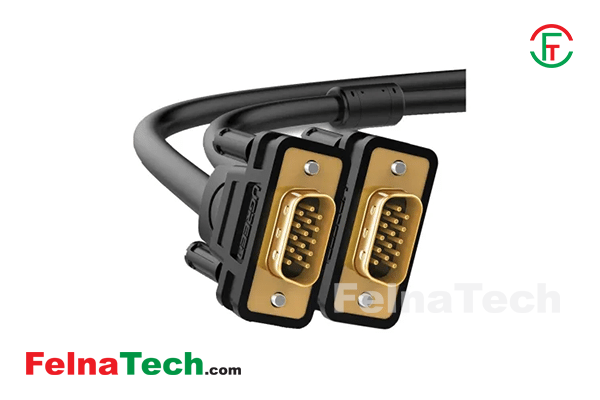 VENTION DAEBL VGA(3+6) Male to Male Cable with ferrite cores 10M