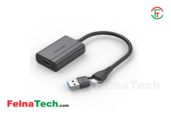 Vention ACYHB Type-C and USB-A to HDMI Adapter