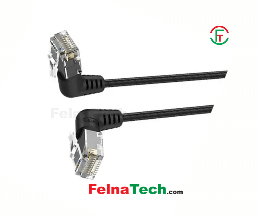 Vention IBOBN 15M Cat.6 UTP Right Angle Patch Cord Cable