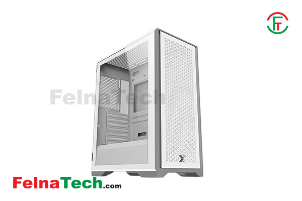 XIGMATEK LUX S Arctic RGB Mid Tower  White Gaming Casing